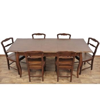 Nowy, rozkładany Stół  + 6  krzeseł z Kolekcji Premium 111109 + 6 x 111106