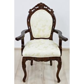 Rzeźbione Nowe Krzesło / Fotel w stylu Ludwik aXV !! 119024arm