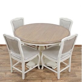 Nowy Stylowy Stół + 4 Krzesła w stylu Prowansalskim 165051_4x165009