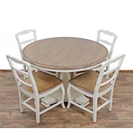 Nowy Stylowy Stół + 4 Krzesła w stylu Prowansalskim 165051_4x165011